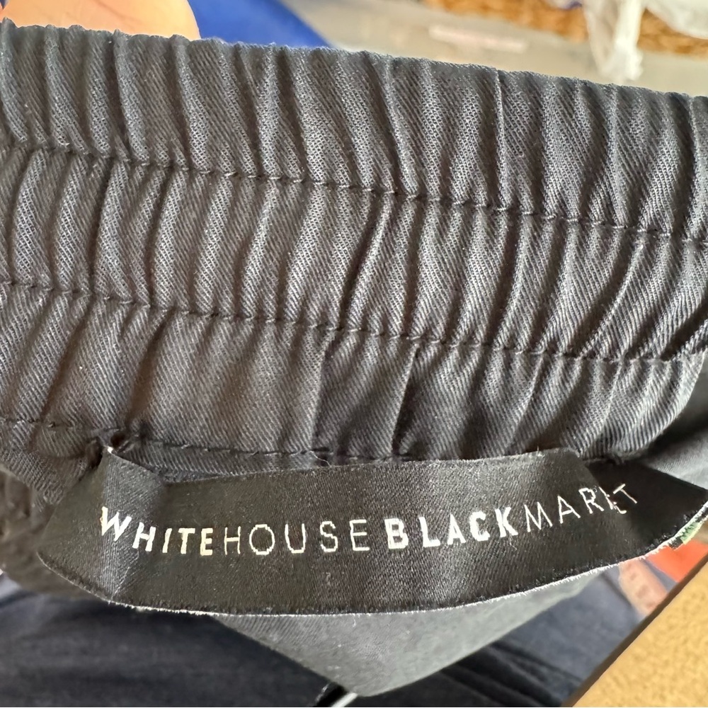 White House Black Market The Jogger black casual pull on pants 10L long - Picture 4 of 11